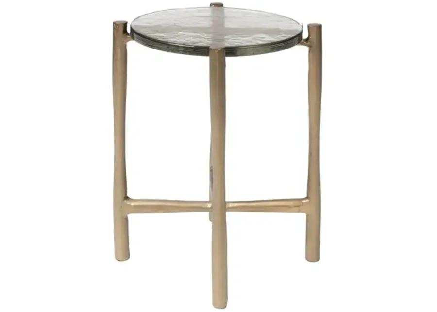 Hayley End Table - Gold