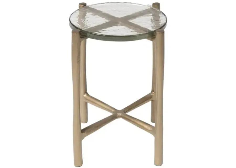 Hayley End Table - Gold