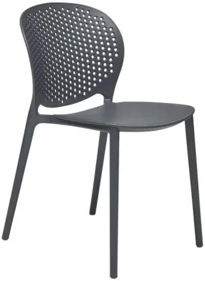 Set of 4 Etta Outdoor Side Chairs - Gray