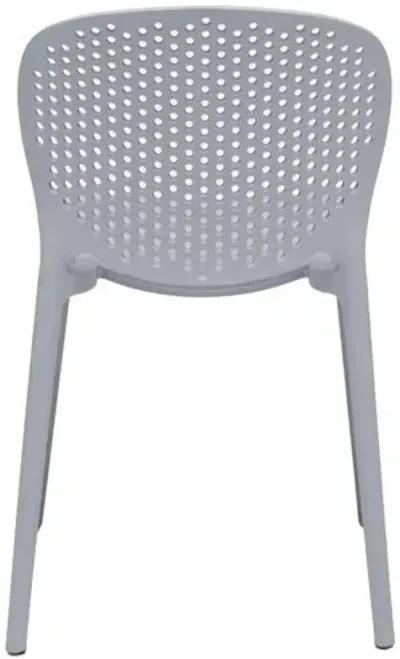 Set of 4 Etta Outdoor Side Chairs - Gray