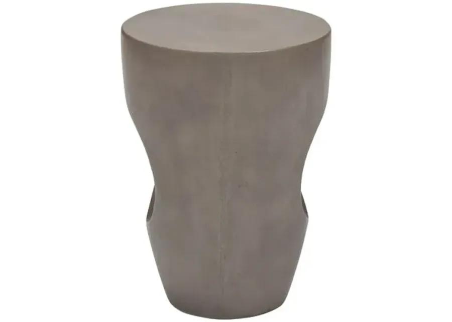 Elwood Tapered Concrete Stool - Dark Grey - Gray