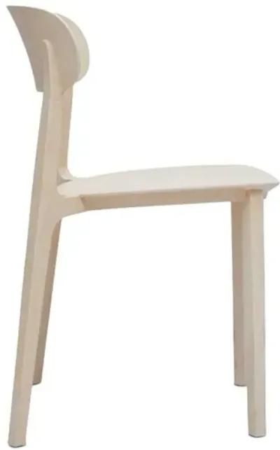 Set of 4 Tesley Eco-Friendly Outdoor Stacking Chairs - Beige