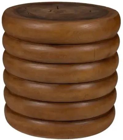 Courtney Accent Stool - Natural - Brown