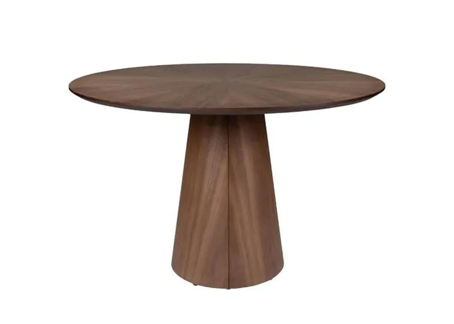 Monica Wooden Top Round Dining Table