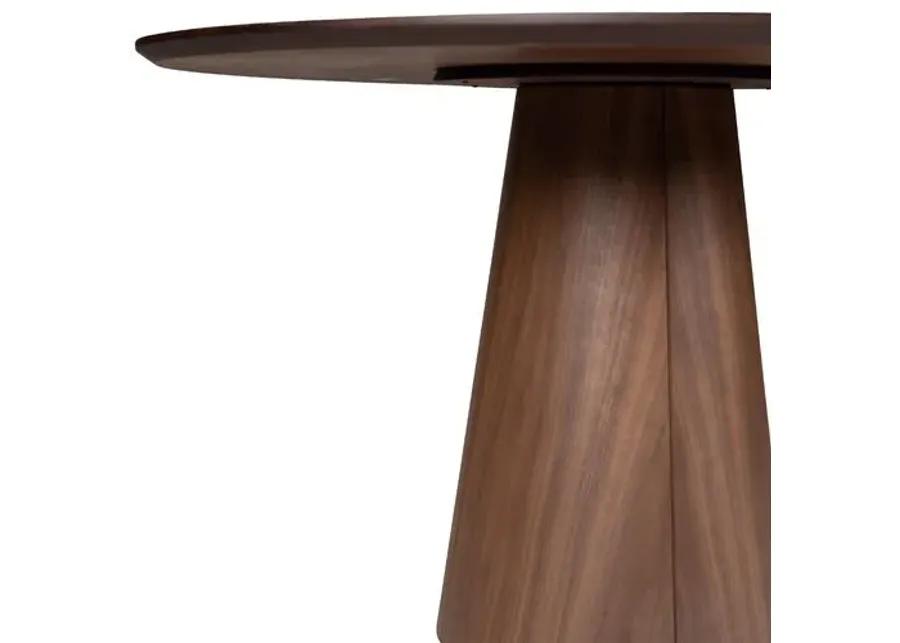 Monica Wooden Top Round Dining Table