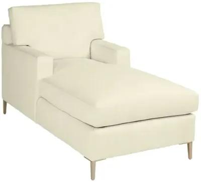 Hinton Chaise - Crypton Linen - Handcrafted - Ivory - Comfortable, Sturdy, Stylish, Eco-Friendly, Eco-Friendly