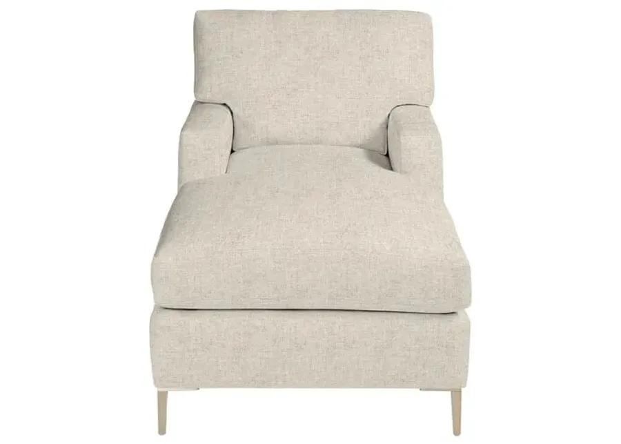 Hinton Chaise - Crypton Linen - Handcrafted - Ivory - Comfortable, Sturdy, Stylish, Eco-Friendly, Eco-Friendly