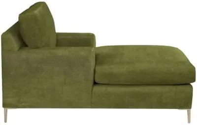 Hinton Chaise - Crypton Velvet - Handcrafted - Green - Comfortable, Sturdy, Stylish, Eco-Friendly, Eco-Friendly