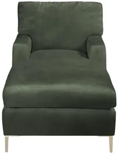 Hinton Chaise - Crypton Velvet - Handcrafted - Green - Comfortable, Sturdy, Stylish, Eco-Friendly, Eco-Friendly