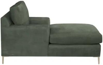 Hinton Chaise - Crypton Velvet - Handcrafted - Green - Comfortable, Sturdy, Stylish, Eco-Friendly, Eco-Friendly