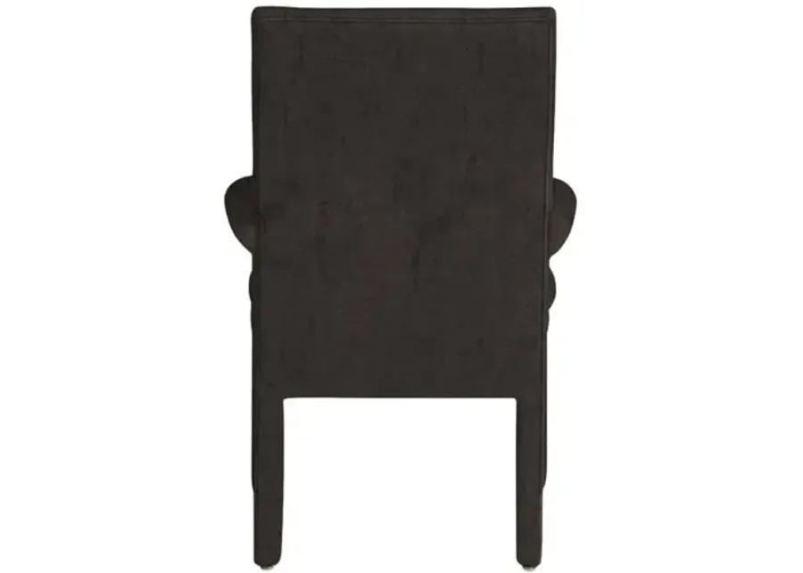 Monroe Armchair - Crypton Velvet - Handcrafted - Gray