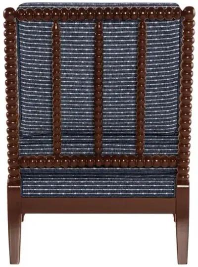 Bankwood Spindle Chair - Marina Stripe - Handcrafted - Blue