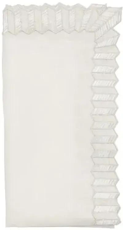 Set of 4 Lumina Napkins - Kim Seybert - White