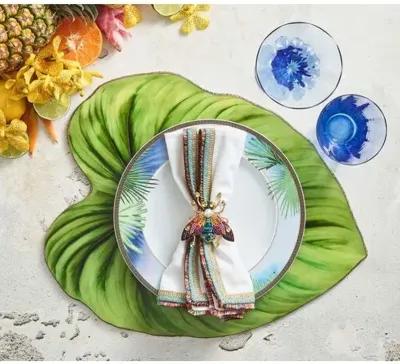 Set of 4 Tropicana Placemats - Kim Seybert - Green