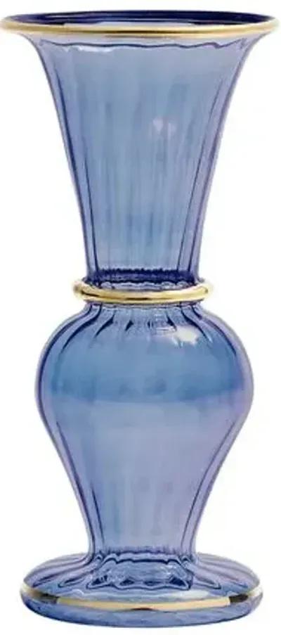 Trumpet Bud Vase - Kim Seybert - Blue