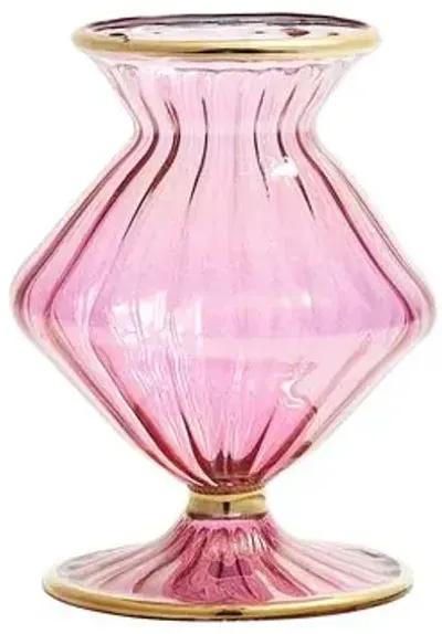 Scallop Bud Vase - Kim Seybert - Pink