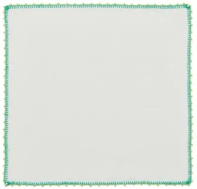 Set of 4 Knotted Edge Napkins - Kim Seybert - Green