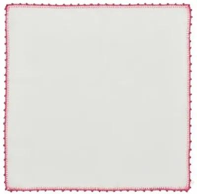 Set of 4 Knotted Edge Napkins - Kim Seybert - Pink