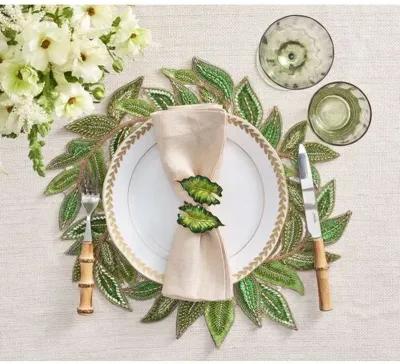 Set of 2 Trellis Placemats - Kim Seybert - Green