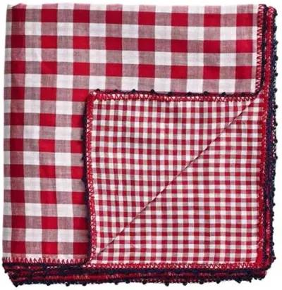 Check Tablecloth in Red & Navy - Kim Seybert