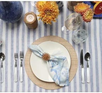 Linea Tablecloth - White & Blue - Kim Seybert