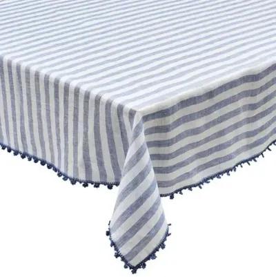 Linea Tablecloth - White & Blue - Kim Seybert