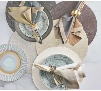 Set of 4 Pebble Placemats - Kim Seybert - Gold