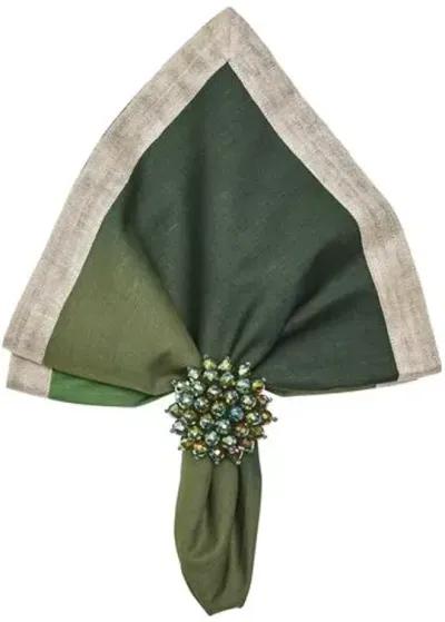 Set of 4 Dip Dye Napkins - Kim Seybert - Green