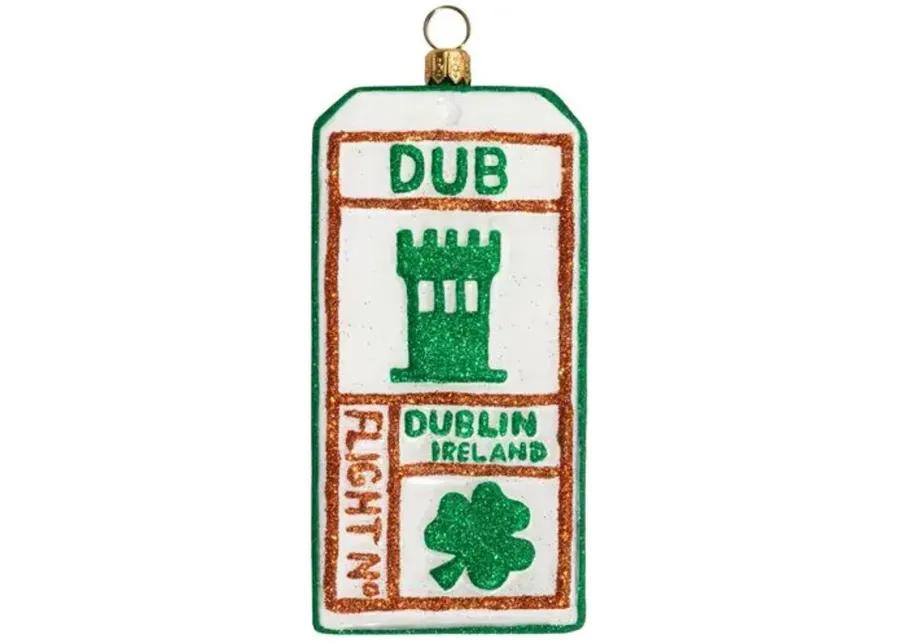 Dublin - Ireland Luggage Tag Ornament - Multi