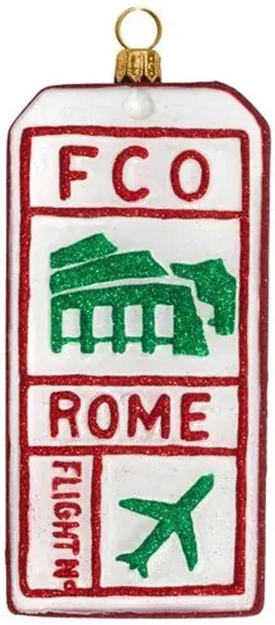 Rome - Italy Luggage Tag Ornament - Multi