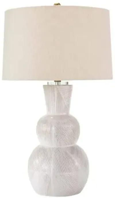 Hugo Ceramic Table Lamp - White - Regina Andrew