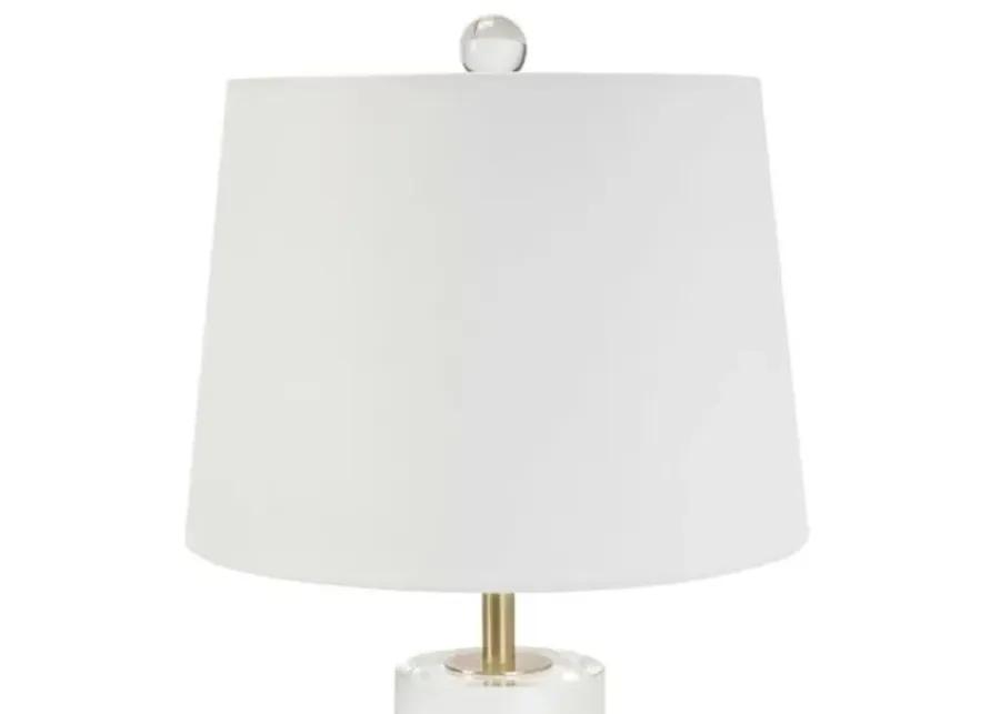 Joan Crystal Small Table Lamp - Clear - Regina Andrew