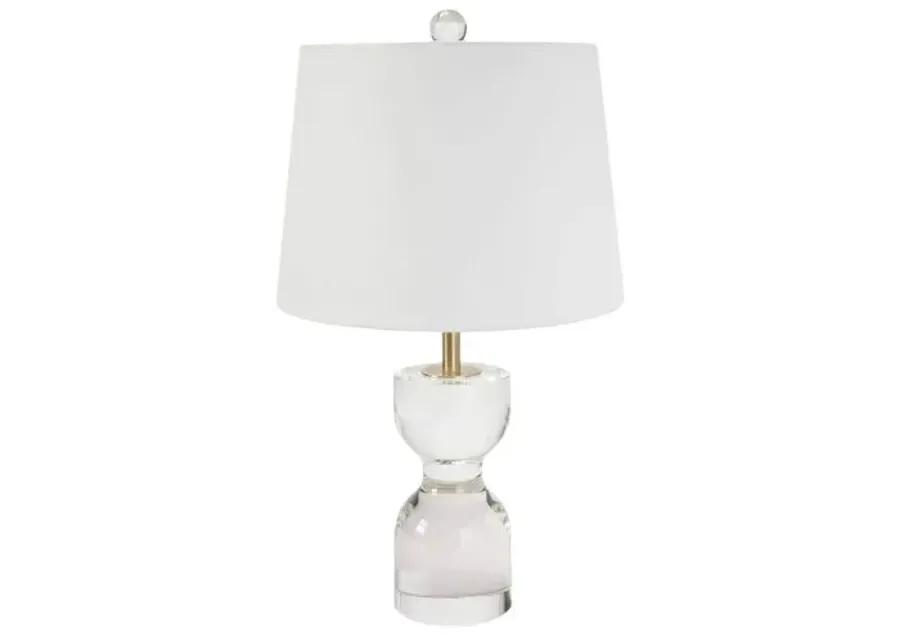 Joan Crystal Small Table Lamp - Clear - Regina Andrew