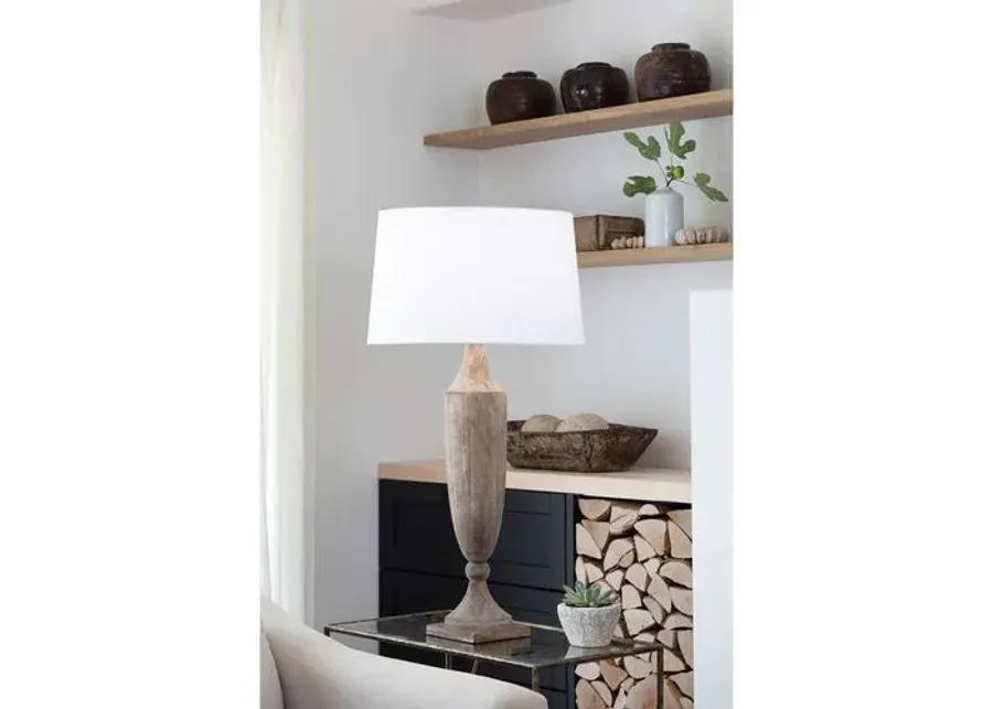 Southern Living Georgina Wood Table Lamp - Brown - Regina Andrew