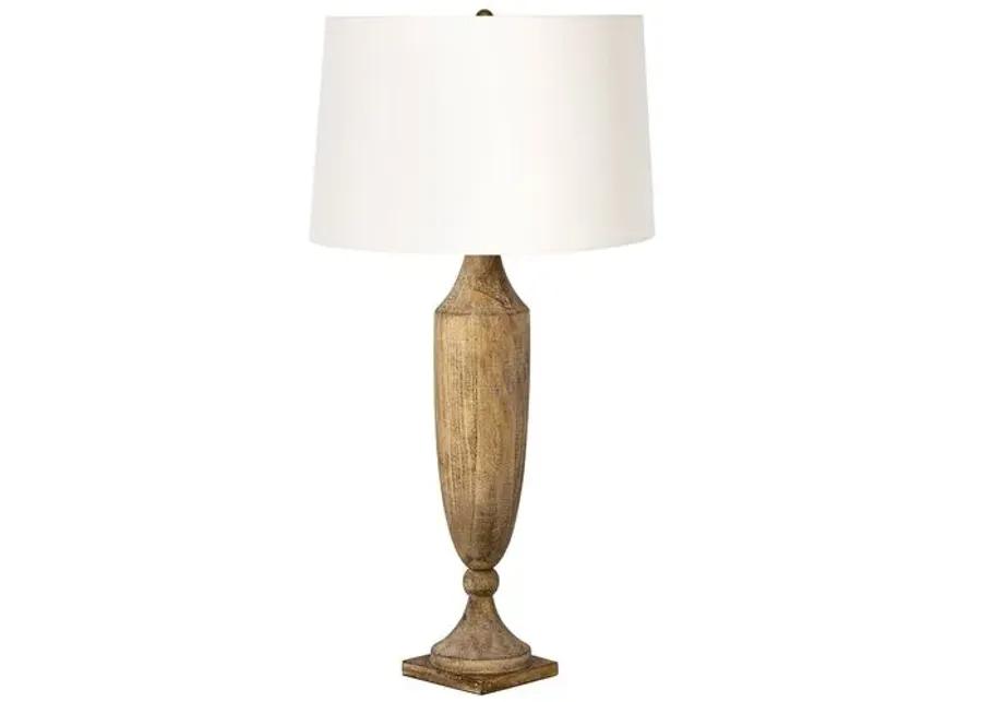 Southern Living Georgina Wood Table Lamp - Brown - Regina Andrew