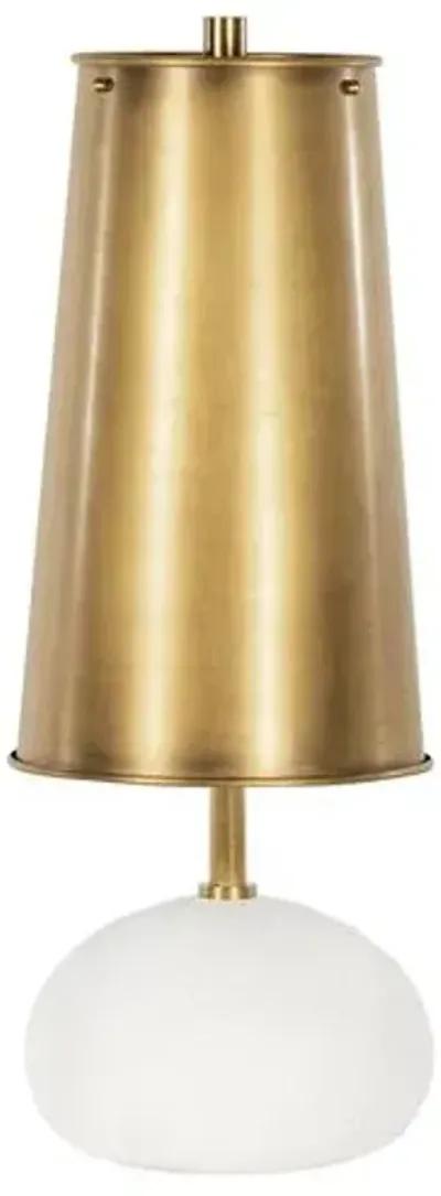 Southern Living Hattie Concrete Mini Table Lamp - Regina Andrew - White