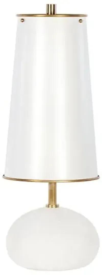 Southern Living Hattie Concrete Mini Table Lamp - Regina Andrew - White