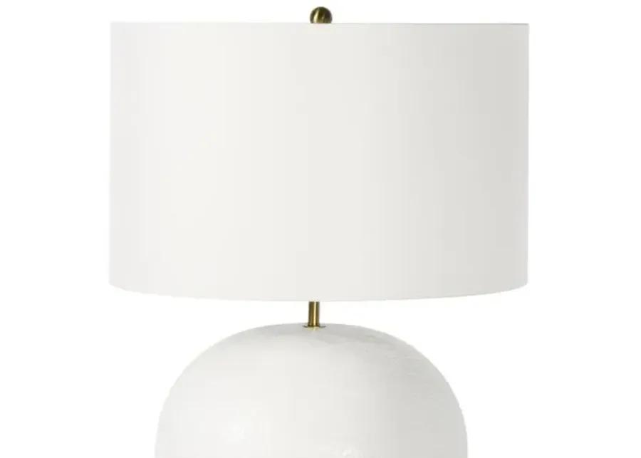 Southern Living Blanche Concrete Table Lamp - White - Regina Andrew