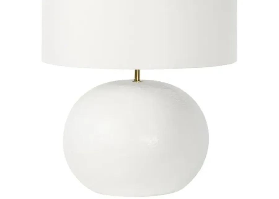 Southern Living Blanche Concrete Table Lamp - White - Regina Andrew