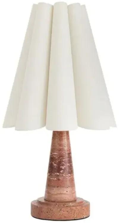 Segal Marble Mini Table Lamp - Regina Andrew - Red