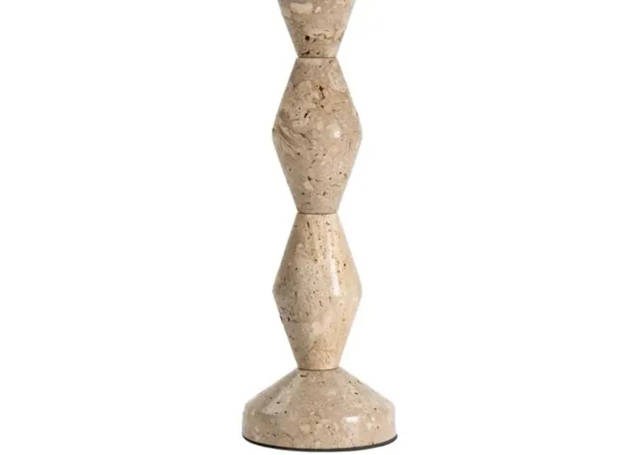 Crew Travertine Buffet Lamp - Regina Andrew - Black