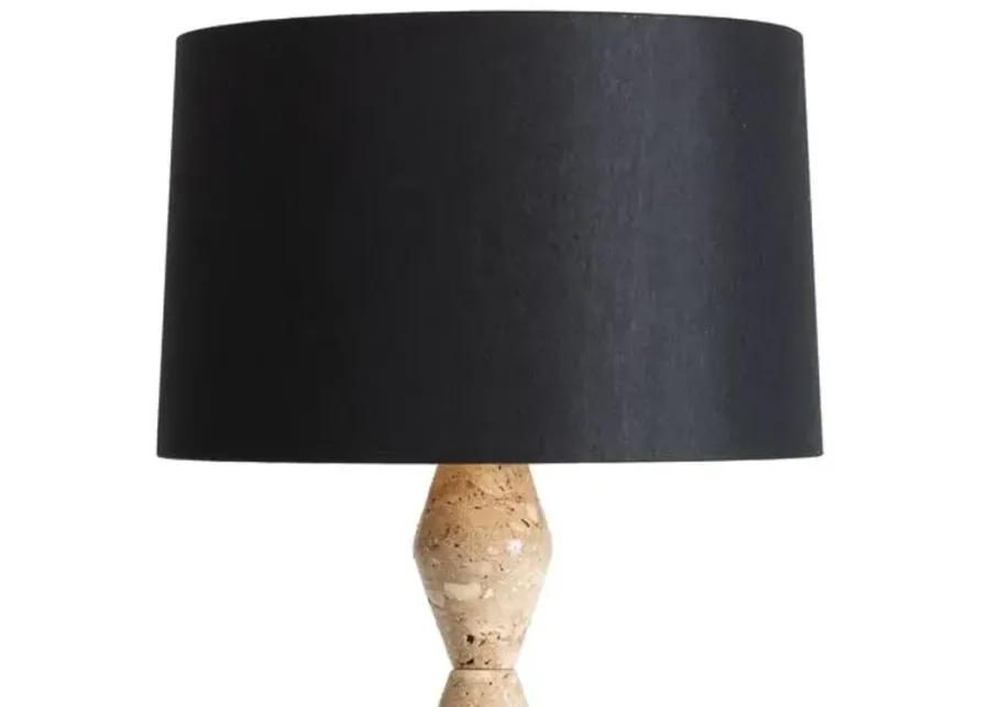 Crew Travertine Buffet Lamp - Regina Andrew - Black