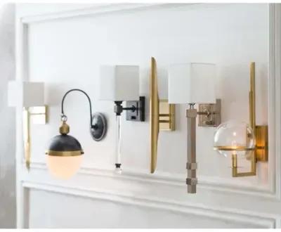 Otis Wall Sconce - Black/Natural Brass - Regina Andrew