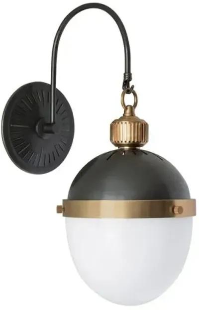 Otis Wall Sconce - Black/Natural Brass - Regina Andrew