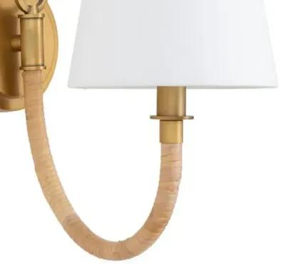 Coastal Living Treble Single Wall Sconce - Natural - Regina Andrew - Brown