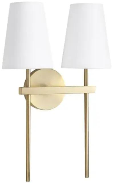 Southern Living Toni Double Wall Sconce - Brass - Regina Andrew - Gold