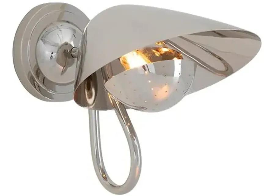 Keaton Single Wall Sconce - Regina Andrew - Silver