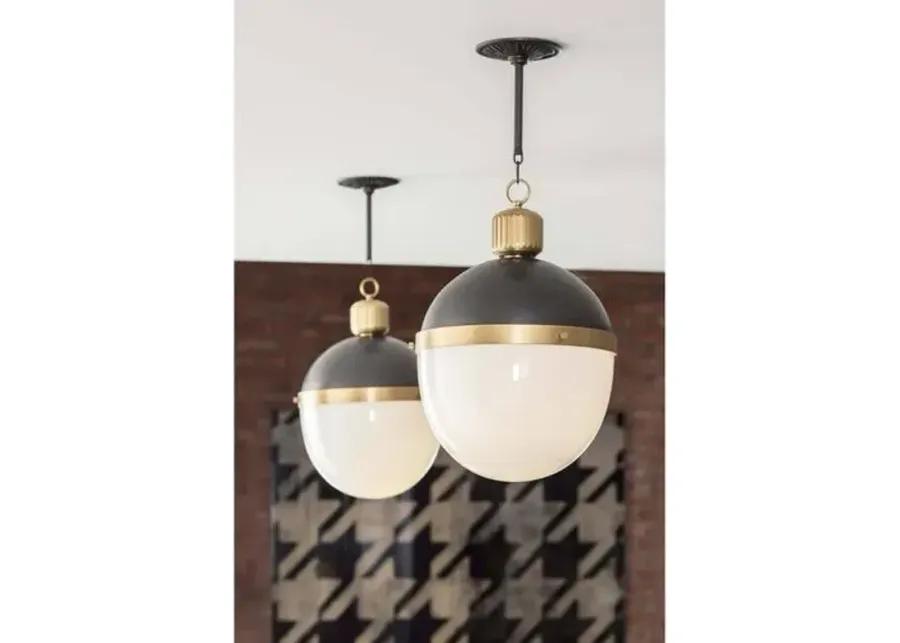 Otis Pendant - Black/Natural Brass - Regina Andrew