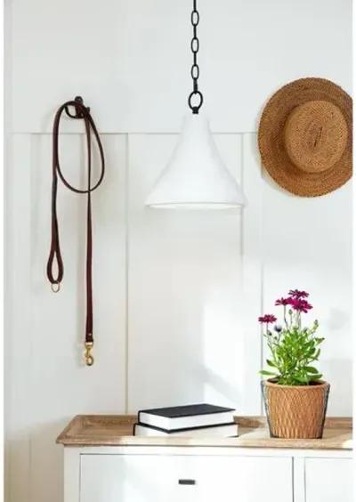 Southern Living Billie Concrete Small Pendant - White - Regina Andrew