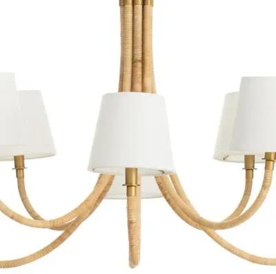 Coastal Living Treble Chandelier - Natural - Regina Andrew - Brown